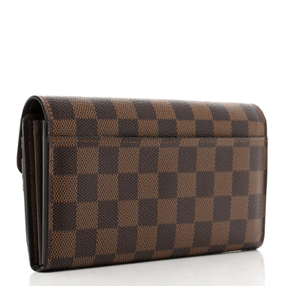 Louis Vuitton Damier Ebene Sarah Wallet NM 3 of 9