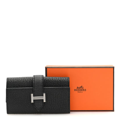 Hermes Chevre Mysore Bearn Multicles 4 Key Holder Black 7 of 7