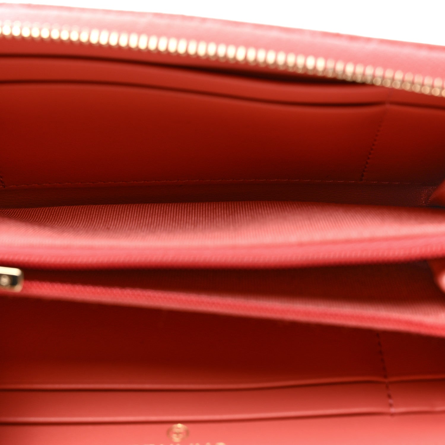 Chanel Caviar Quilted Medium Zip Around Wallet Dark Pink 5 of 8