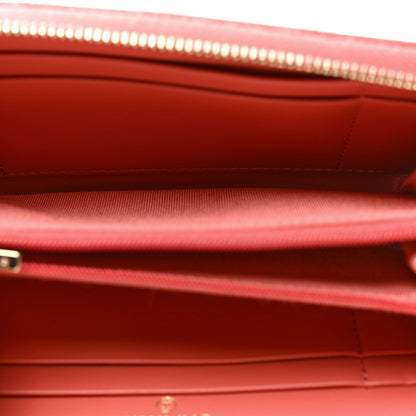 Chanel Caviar Quilted Medium Zip Around Wallet Dark Pink 5 of 8