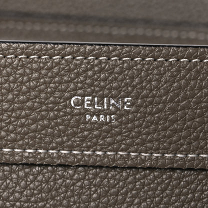 Celine Drummed Calfskin Nano Luggage Souris 5 of 10