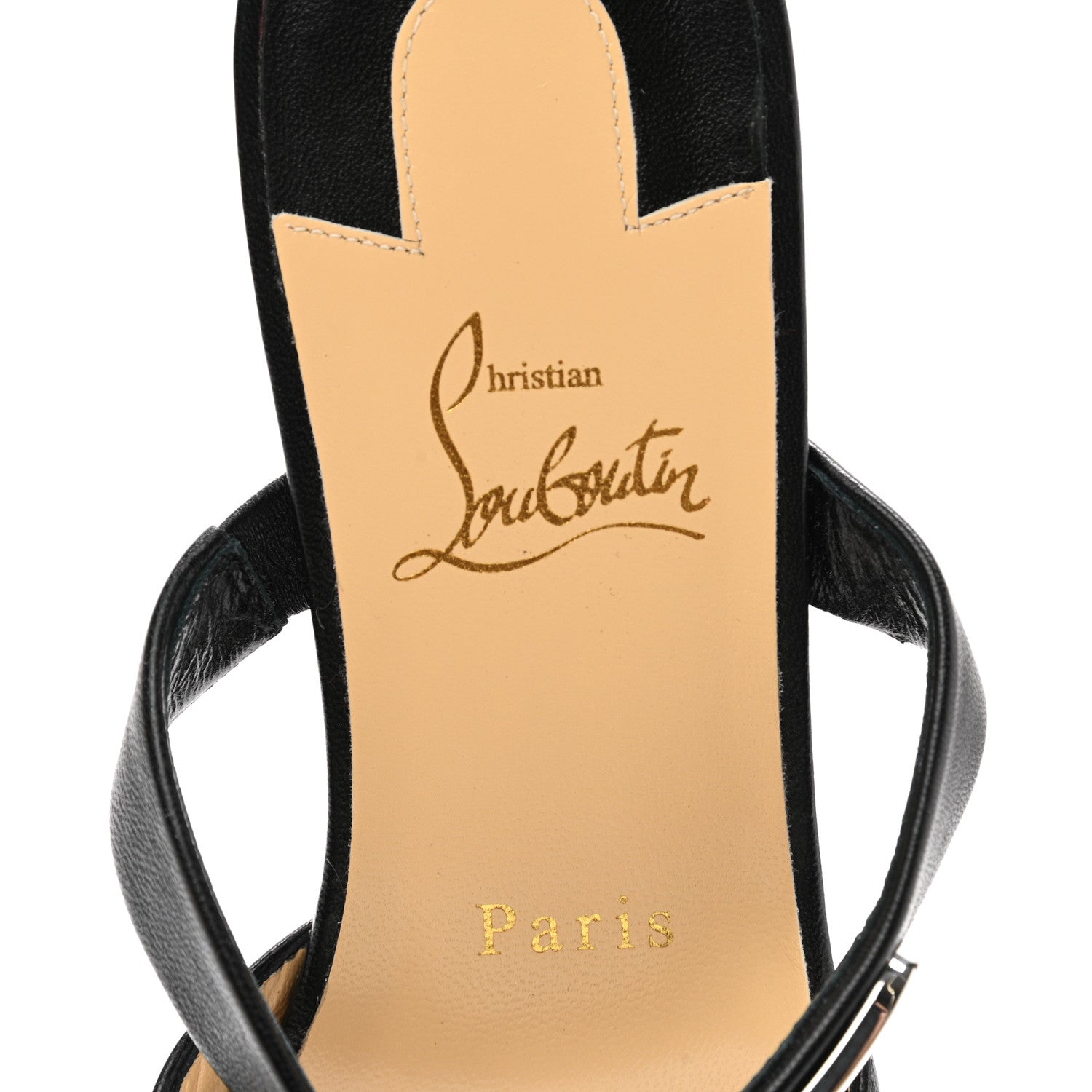 Christian Louboutin Nappa Choc Lock Flats 38 Black 7 of 7