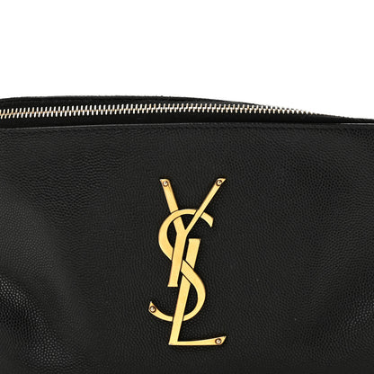 Saint Laurent Grain De Poudre Monogram Belt Bag Black 8 of 13