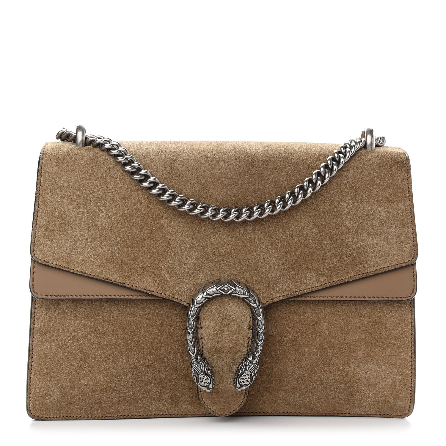 Gucci Suede Medium Dionysus Shoulder Bag Taupe 1 of 10