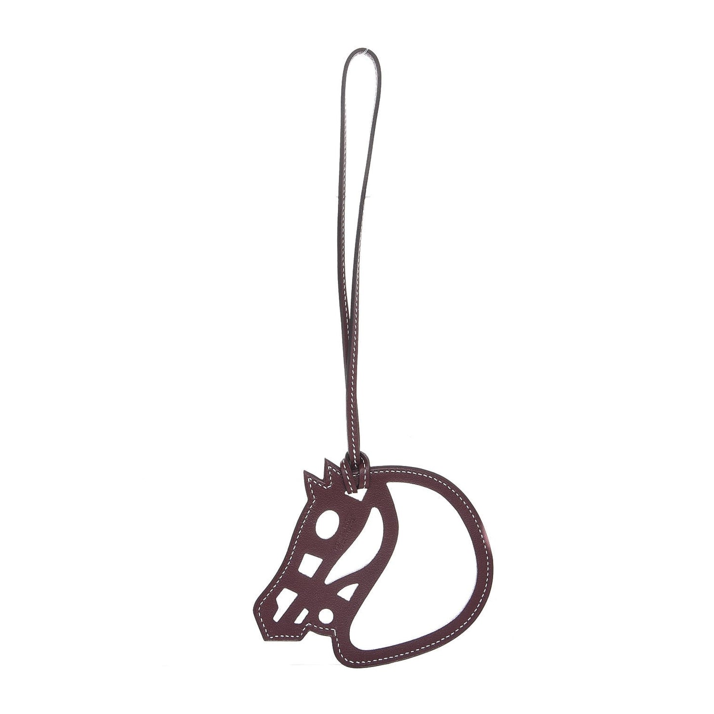 Swift Paddock Cheval Horse Bag Charm Bordeaux