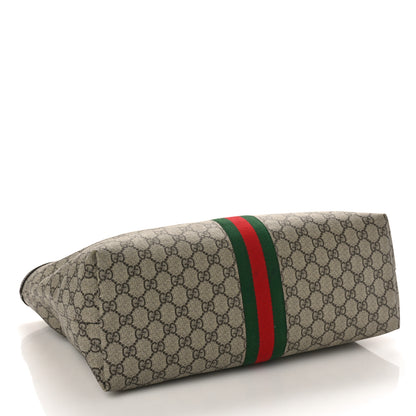 Gucci GG Supreme Monogram Medium Ophidia Shopping Tote Brown 4 of 10