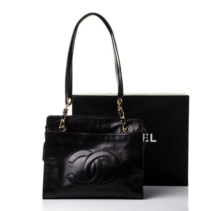 Chanel Lambskin CC Shoulder Bag Black 9 of 9