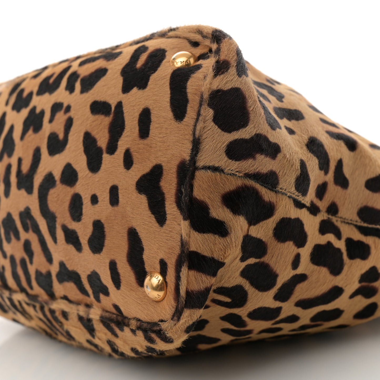Cavallino Leopard Print Medium Galleria Double Zip Tote Miele Moro