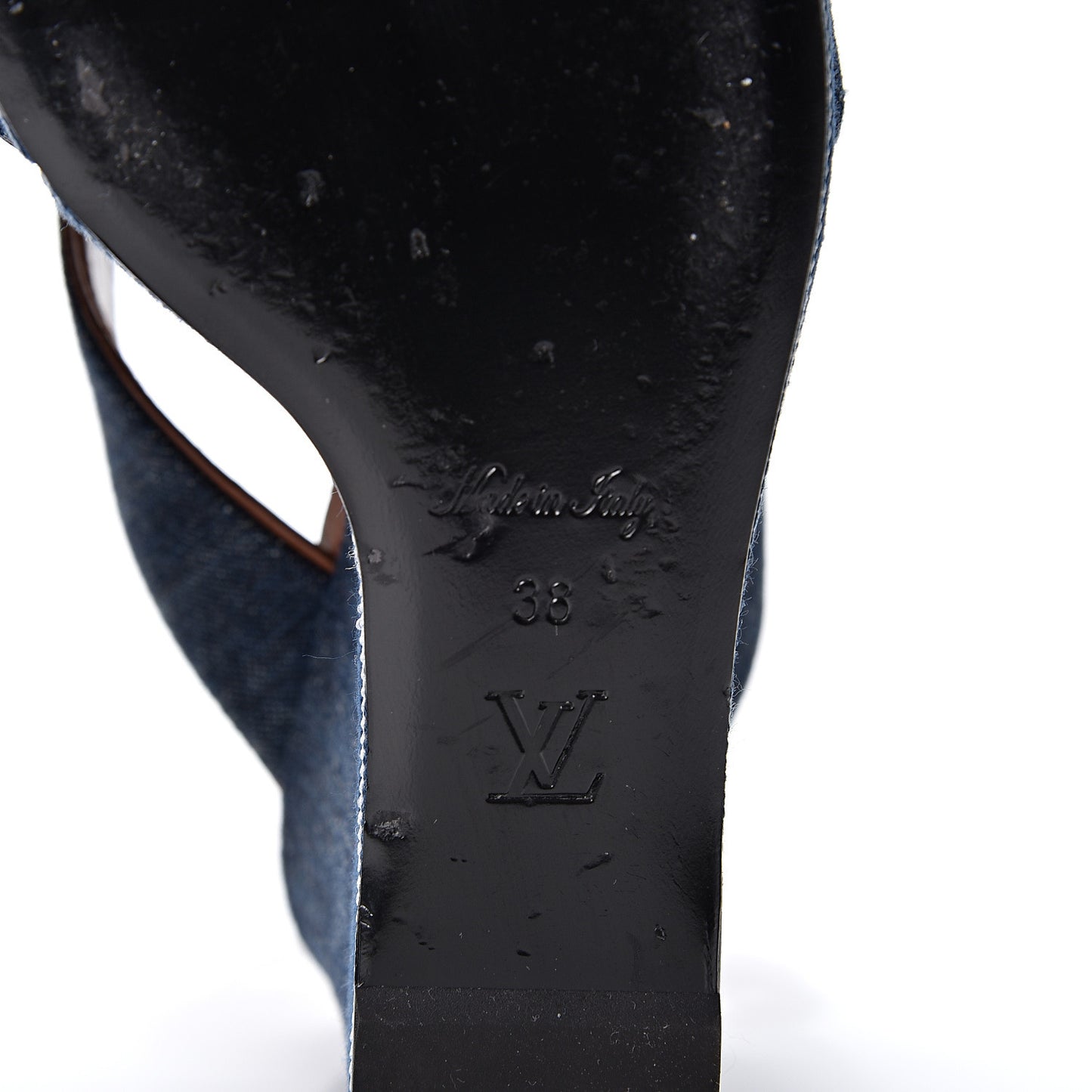 Denim Croisiere Wedge Sandals 38 Marine