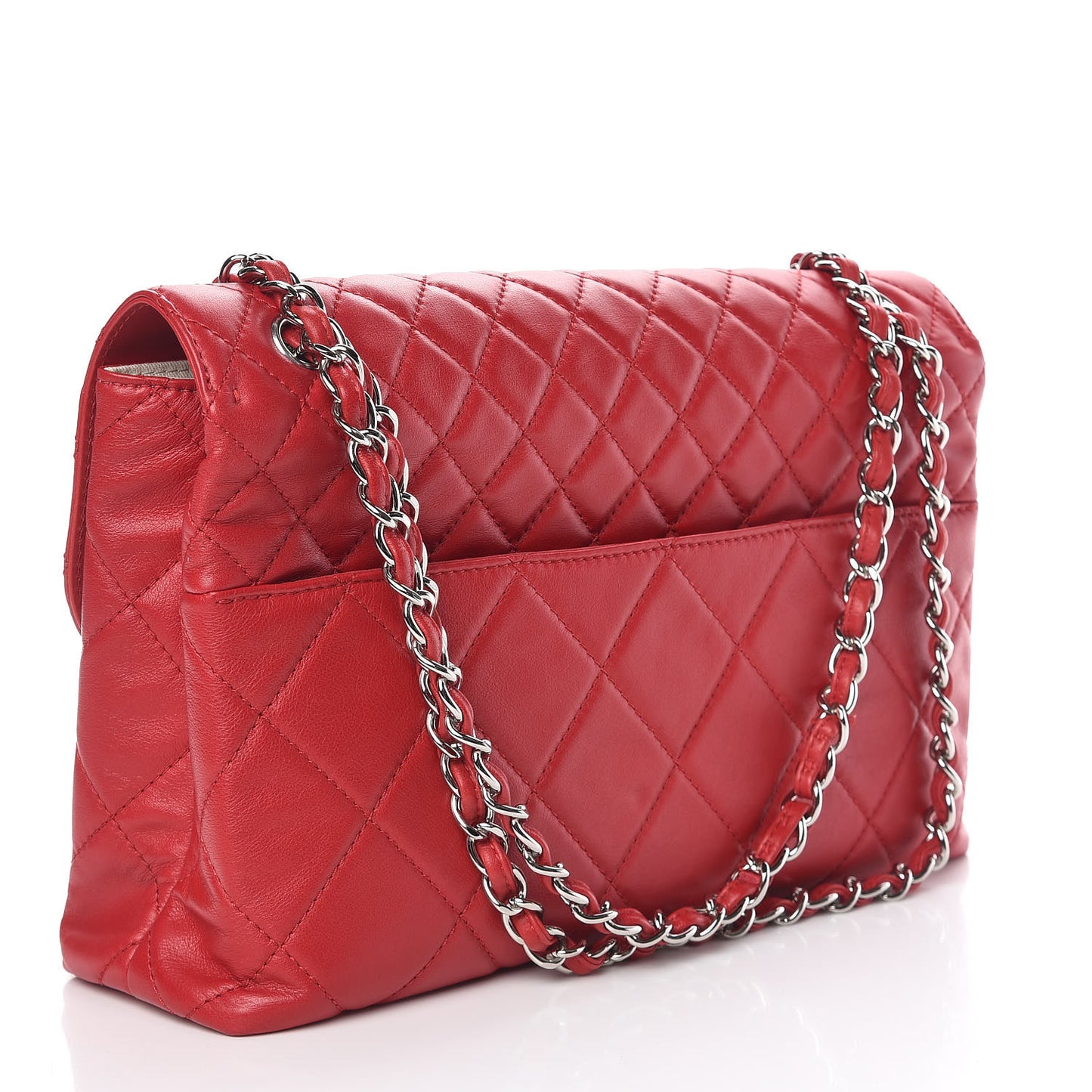 Calfskin Quilted In The Business Flap Red