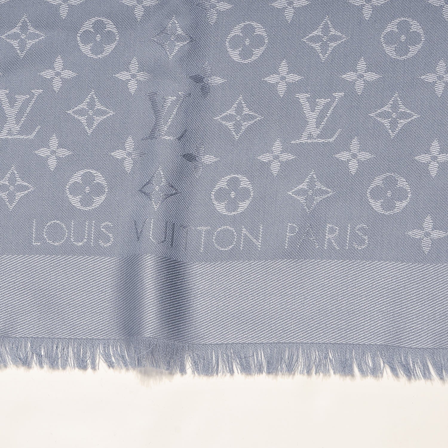 Louis Vuitton Silk Wool Monogram Shine Shawl 3 of 4