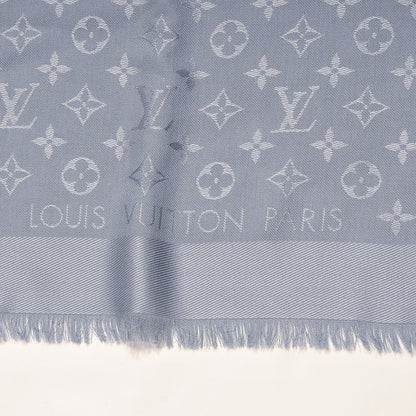 Louis Vuitton Silk Wool Monogram Shine Shawl 3 of 4