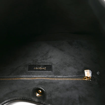 Saint Laurent Calfskin Mombasa Shoulder Bag Black 5 of 10