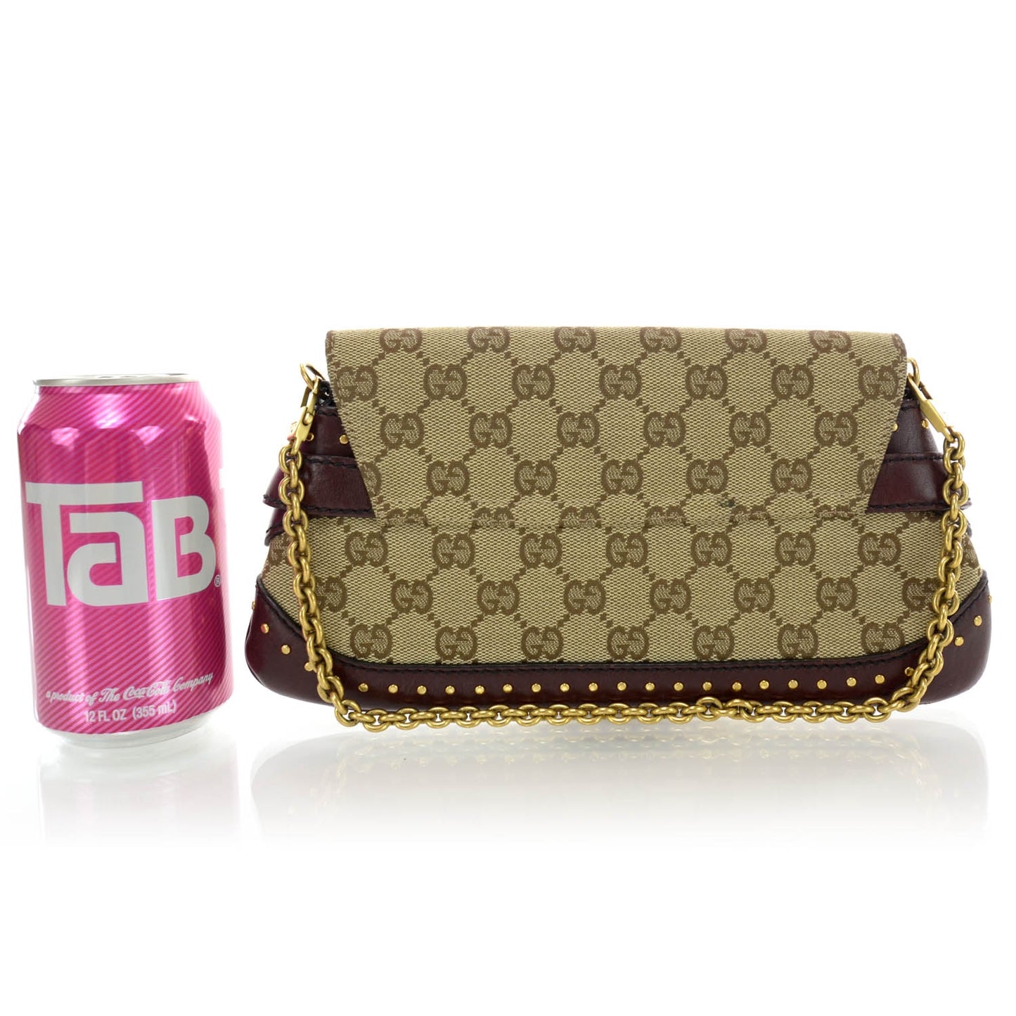 Monogram Studded Horsebit Clutch