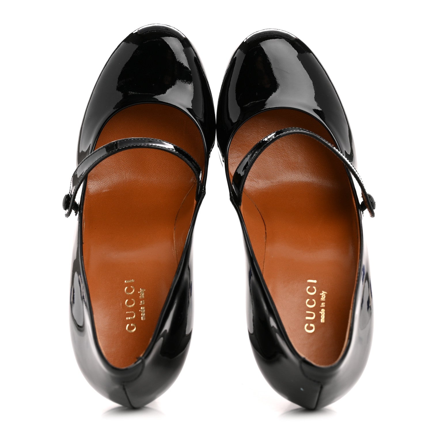 Gucci Vernice Crystal Betty Mary Jane Platform Pumps 36.5 Black 2 of 11