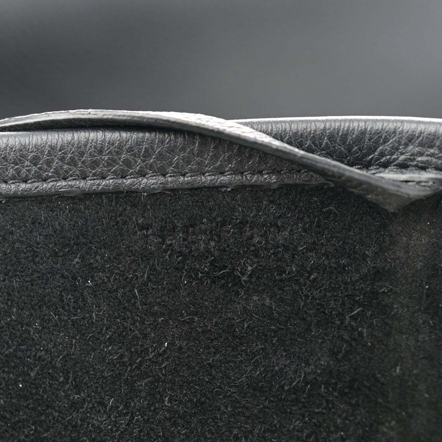 Grained Calfskin Large N/S Park Tote Black