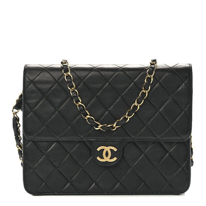 Chanel Lambskin Quilted Small Single Flap Black 1 of 12