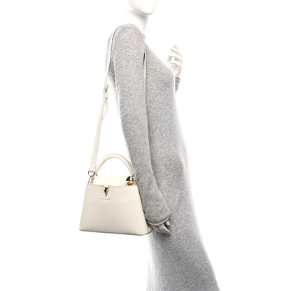 Louis Vuitton Taurillon Capucines BB Blanc Casse 2 of 9