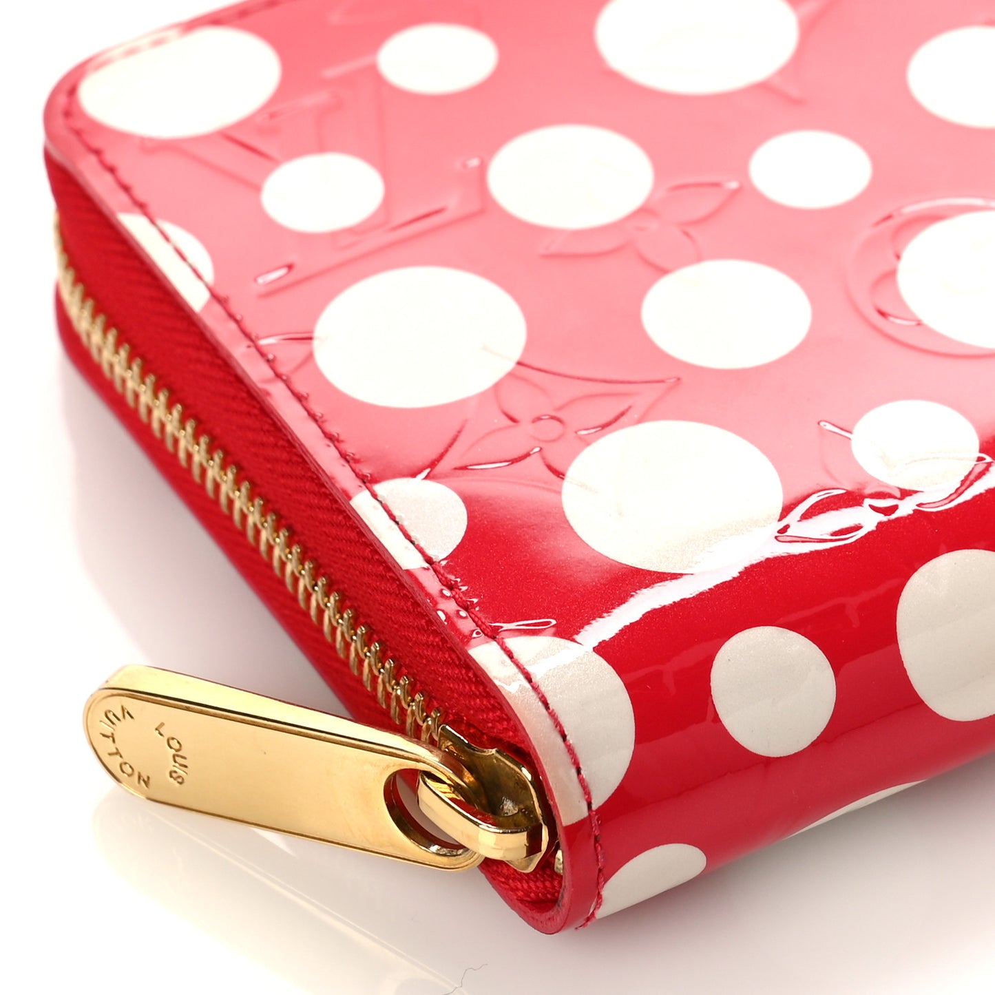 Vernis Kusama Infinity Dots Zippy Wallet Red