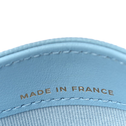 Chanel Caviar Quilted Card Holder Light Blue 7 of 12