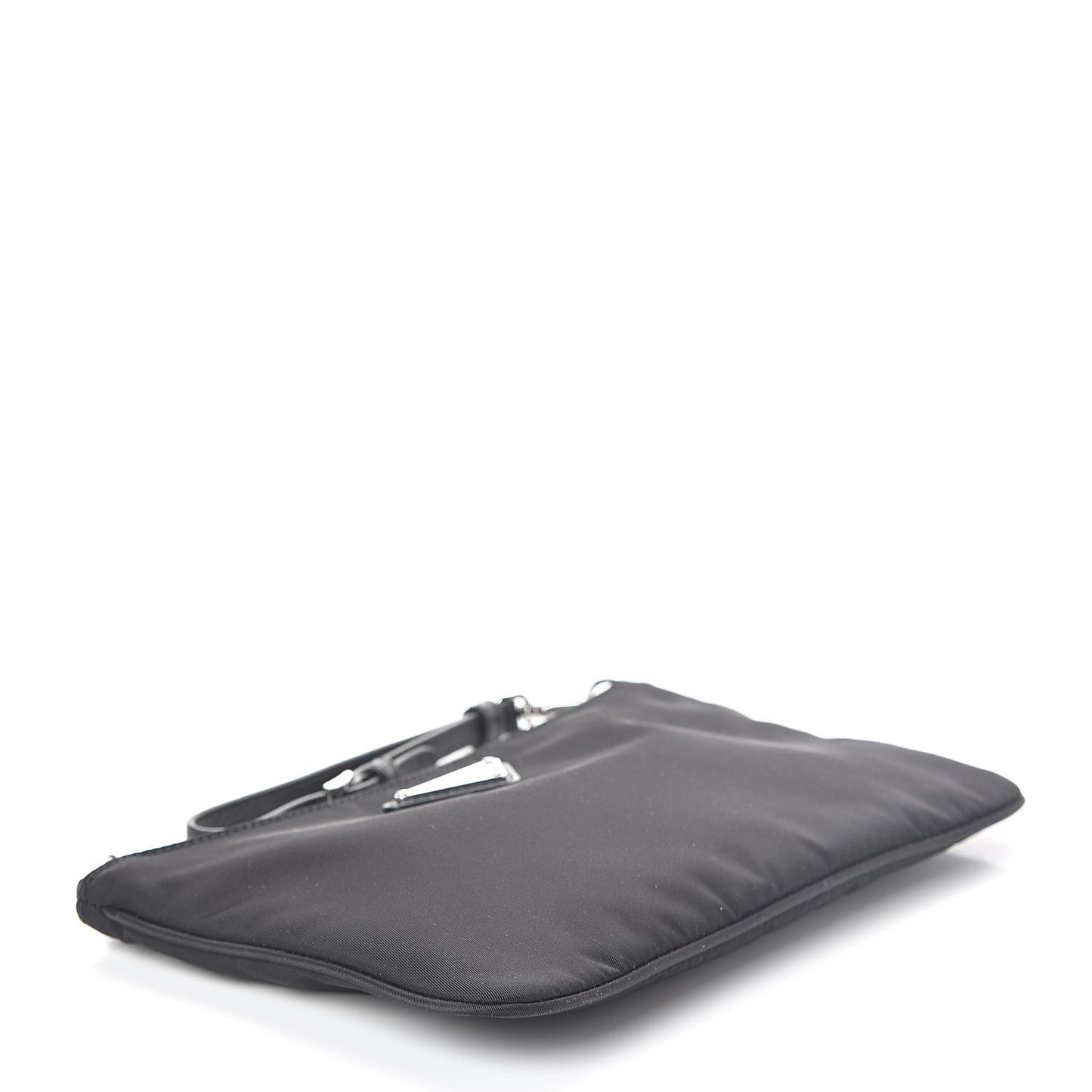 Tessuto Nylon Saffiano Wristlet Black