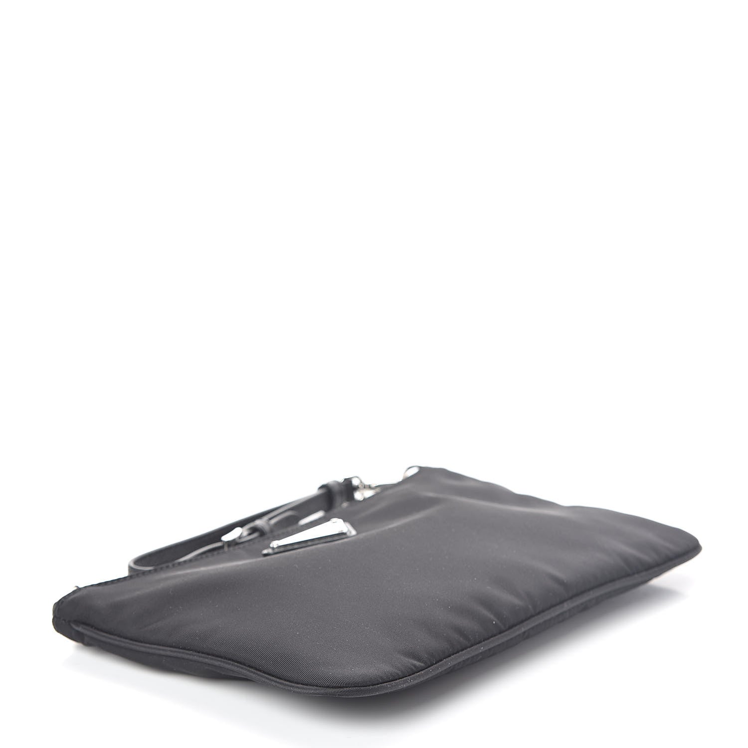 Prada Tessuto Nylon Saffiano Wristlet Black 4 of 6