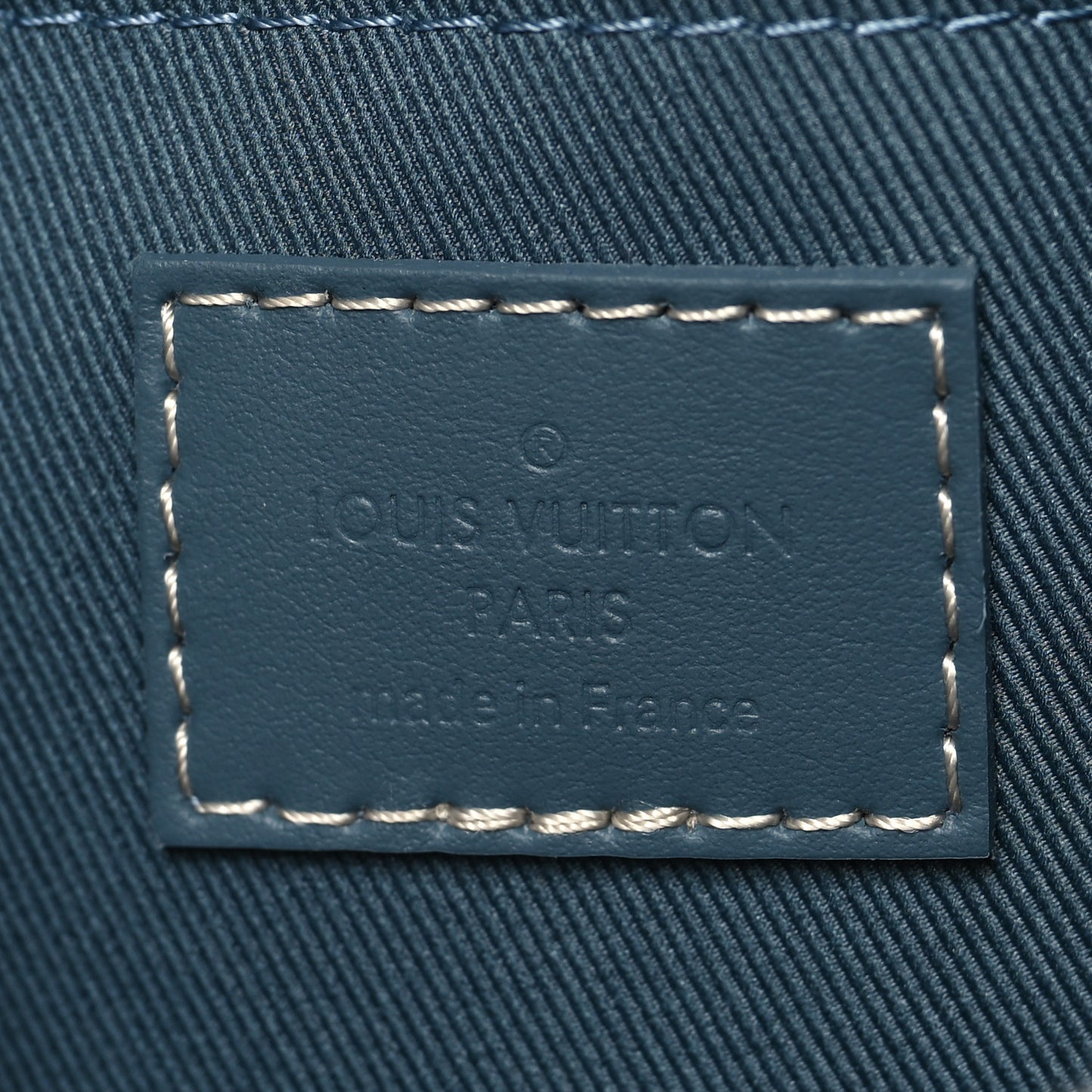 Monogram Washed Denim Keepall Bandouliere 25