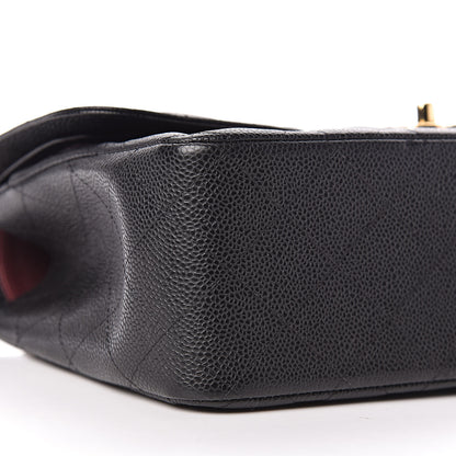 Chanel Caviar Quilted Jumbo Double Flap Black 10 of 11