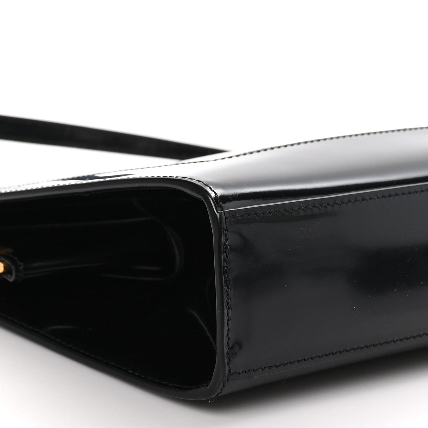 Saint Laurent Nappa Brushed Calfskin Large Le Ann-Marie Alabastro Black 9 of 10