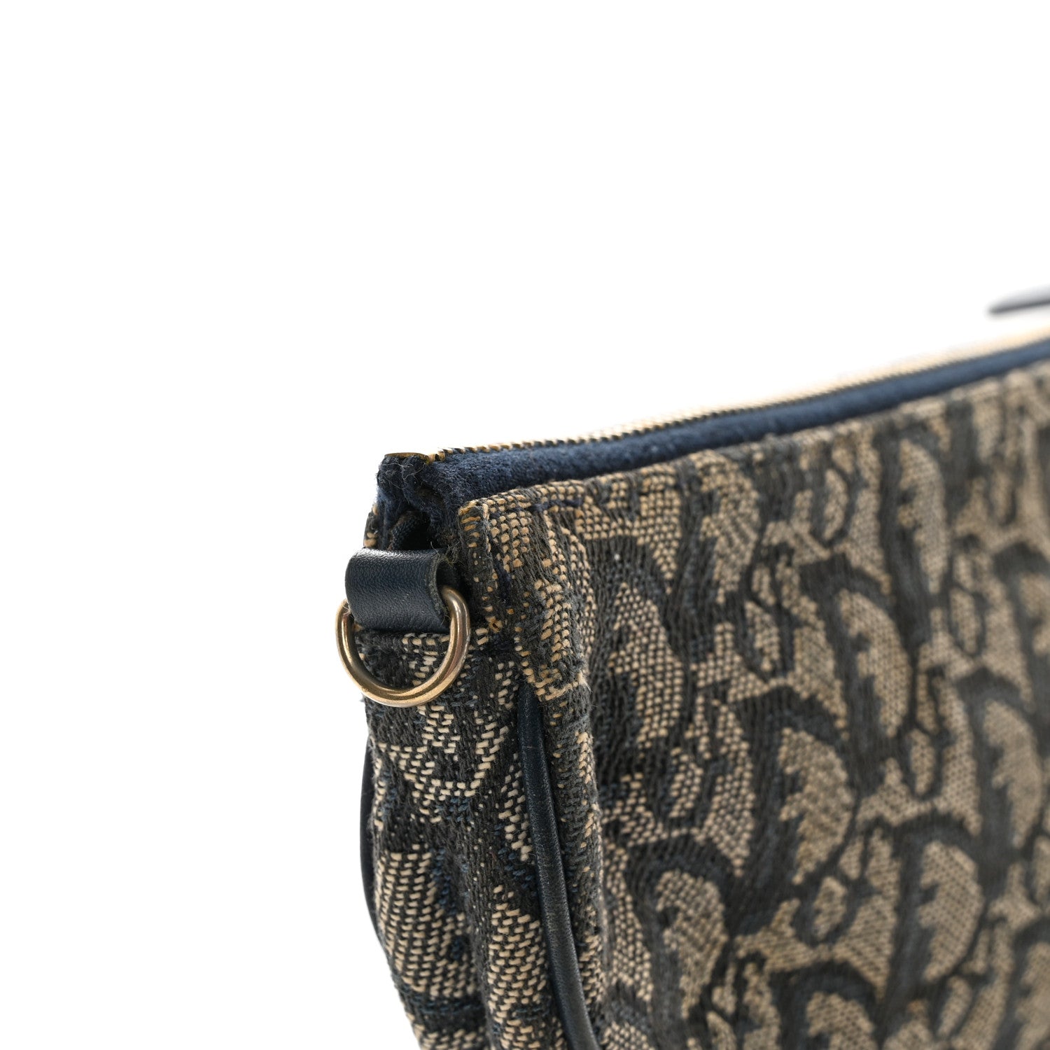 Christian Dior Monogram Mini Saddle Pochette Navy 11 of 14