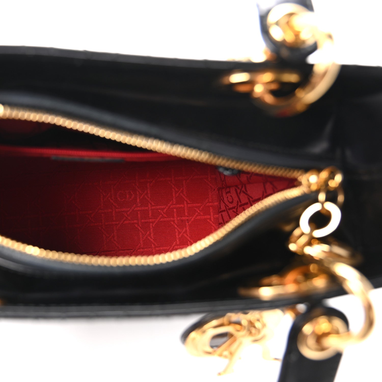 Christian Dior Patent Cannage Medium Lady Dior Black 5 of 10
