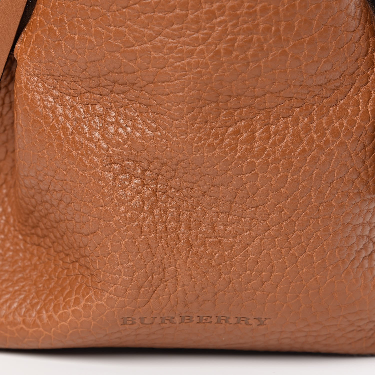 Burberry Grainy Calfskin House Check Small Maidstone Saddle Brown 12 of 12