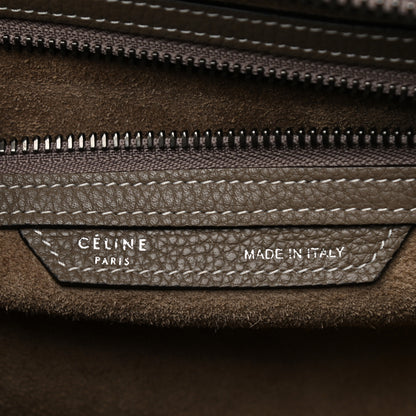 Celine Drummed Calfskin Mini Luggage Bag Souris 5 of 11