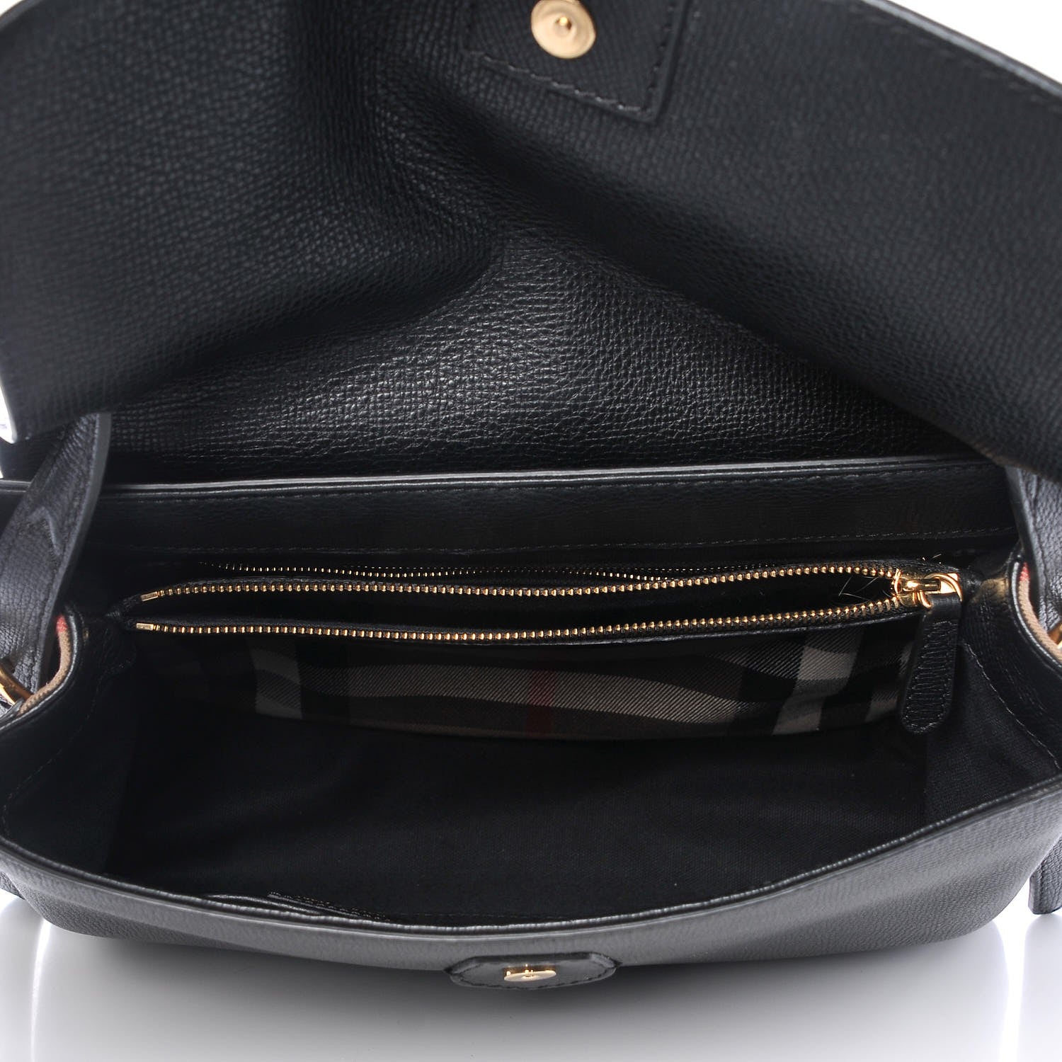 Burberry Derby Calfskin House Check Medium Camberley Black 5 of 11
