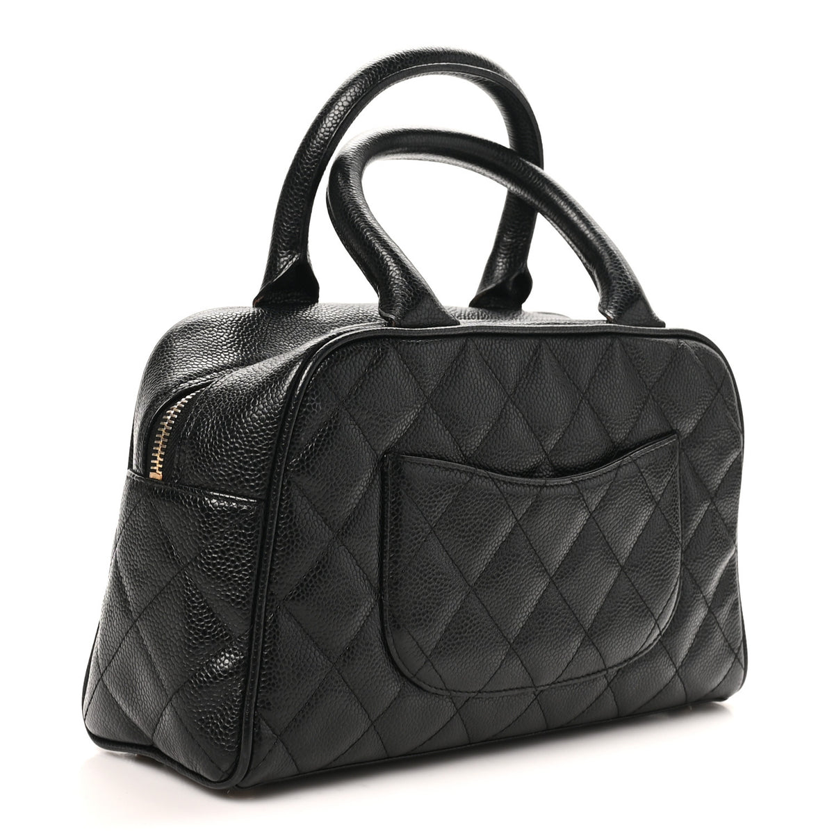 Chanel Caviar Quilted Small Bowler Black 2 of 9