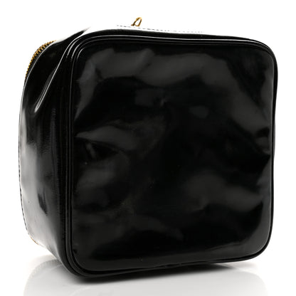 Chanel Patent Vanity Cosmetic Case Black 4 of 10