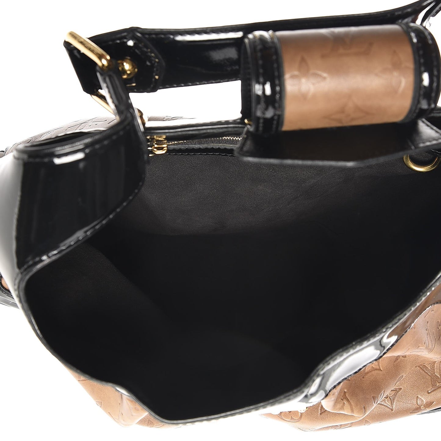 Monogram Embossed Polly Hobo Taupe