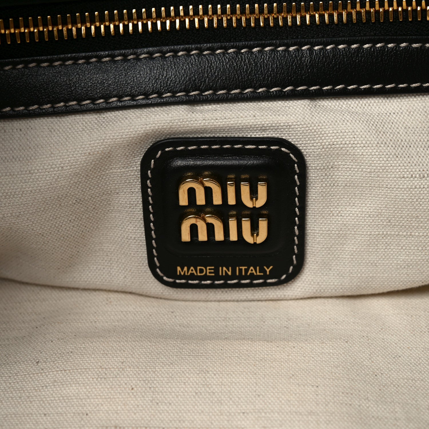 Miu Miu Nappa Ivy Bag Black 6 of 10