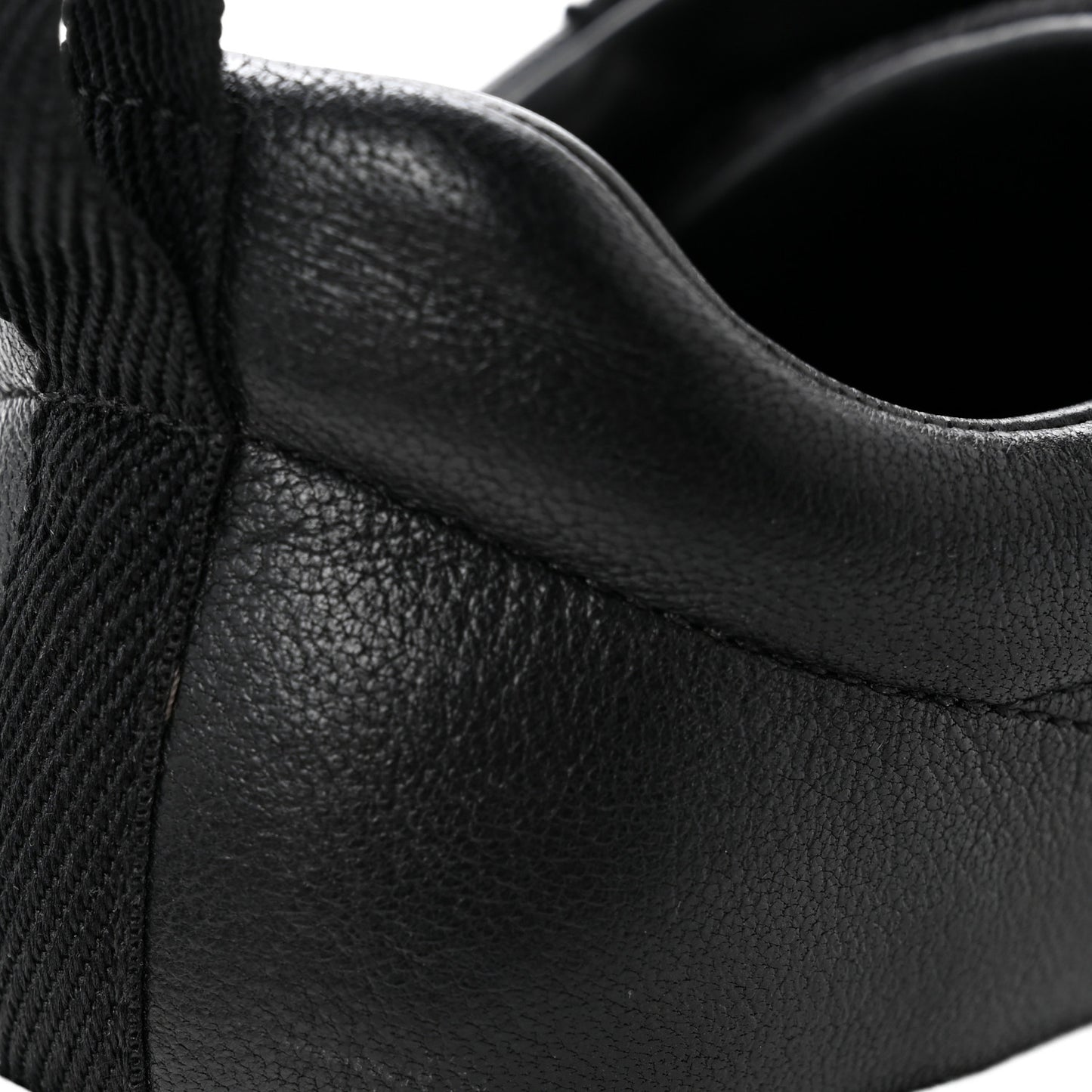 Goatskin Suede Goatskin Bouncing Sneakers 37.5 Black