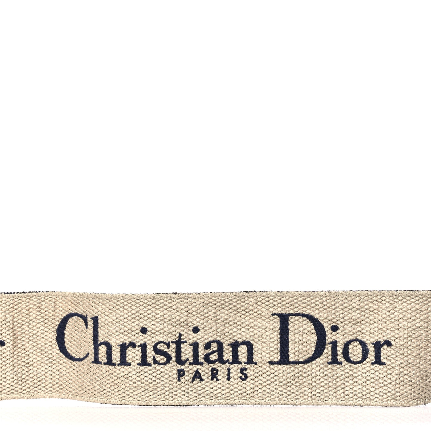 Canvas Embroidered Shoulder Strap Blue