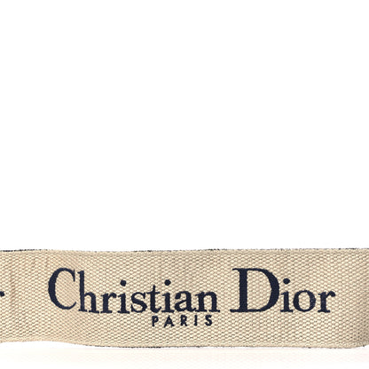 Christian Dior Canvas Embroidered Shoulder Strap Blue 4 of 6