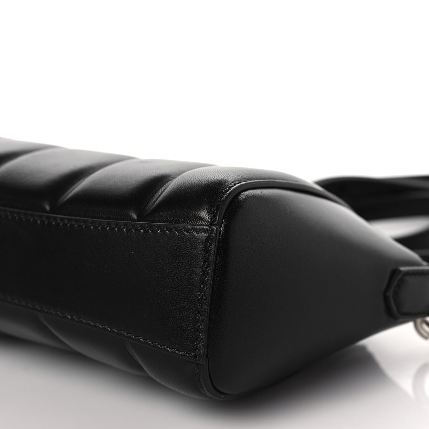 Lambskin XS Lock Antigona Shoulder Bag Black