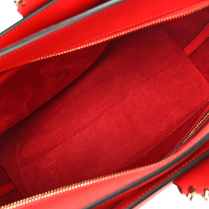 Christian Louboutin Suede Grained Calfskin Studded Small Eloise Tote Red 5 of 10