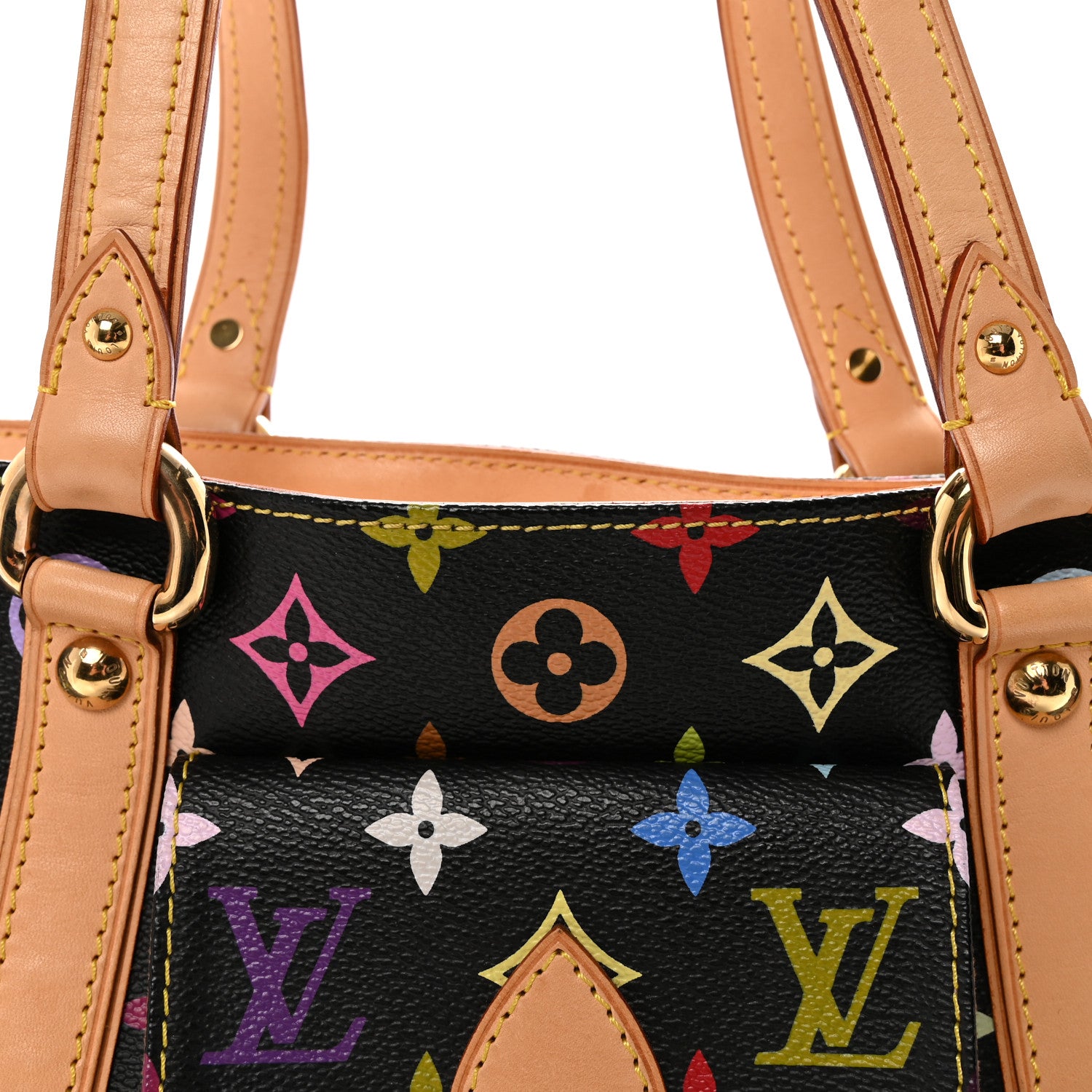 Louis Vuitton Monogram Multicolor Aurelia MM Black 7 of 9