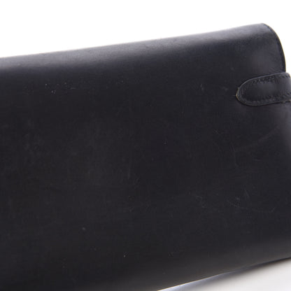 Hermes Box Kelly Longue Wallet Black 14 of 16