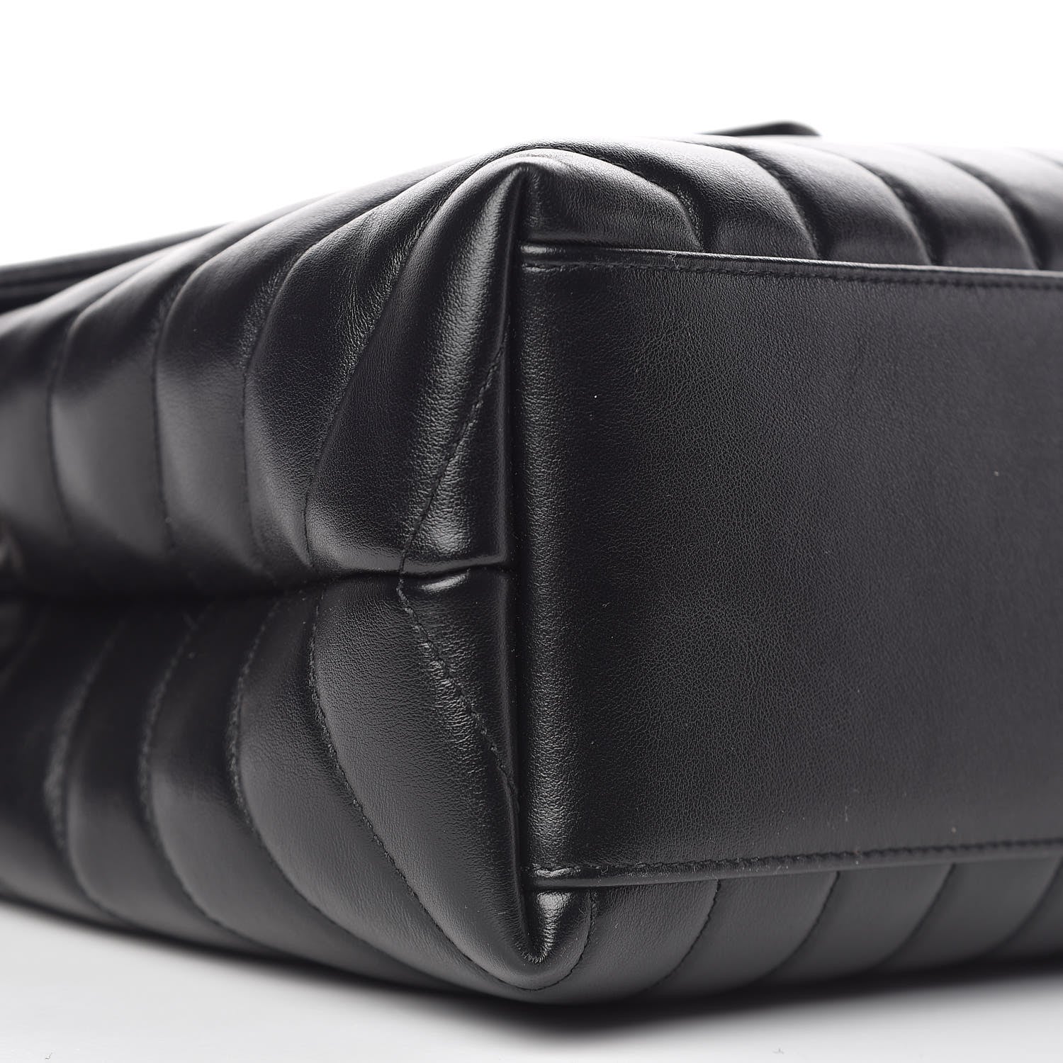 Saint Laurent Calfskin Y Quilted Monogram Medium Loulou Chain Satchel Black 10 of 12