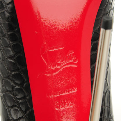 Christian Louboutin Matte Crocodile Fastissima 120 Booties 38.5 Black 6 of 7