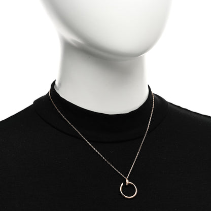 Cartier 18K Pink Gold Diamond Juste Un Clou Pendant Necklace 2 of 5