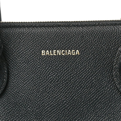 Balenciaga Signature Grained Calfskin Logo S Ville Top Handle Bag Black 8 of 12