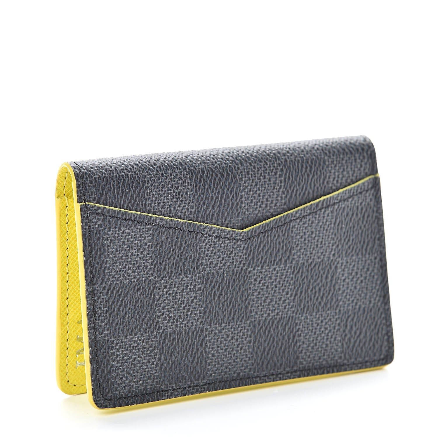 Louis Vuitton Damier Graphite Logo Pocket Organizer Yellow 3 of 9